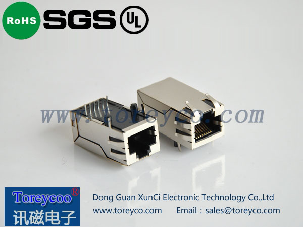 RJ45带变压器连接器如何接地
